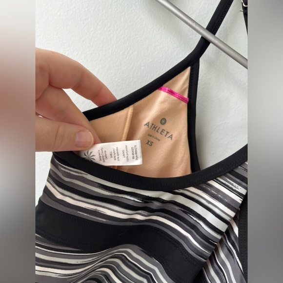 Athleta Shorebreak Swim Dress size XS in Black/grey - Picture 6 of 7